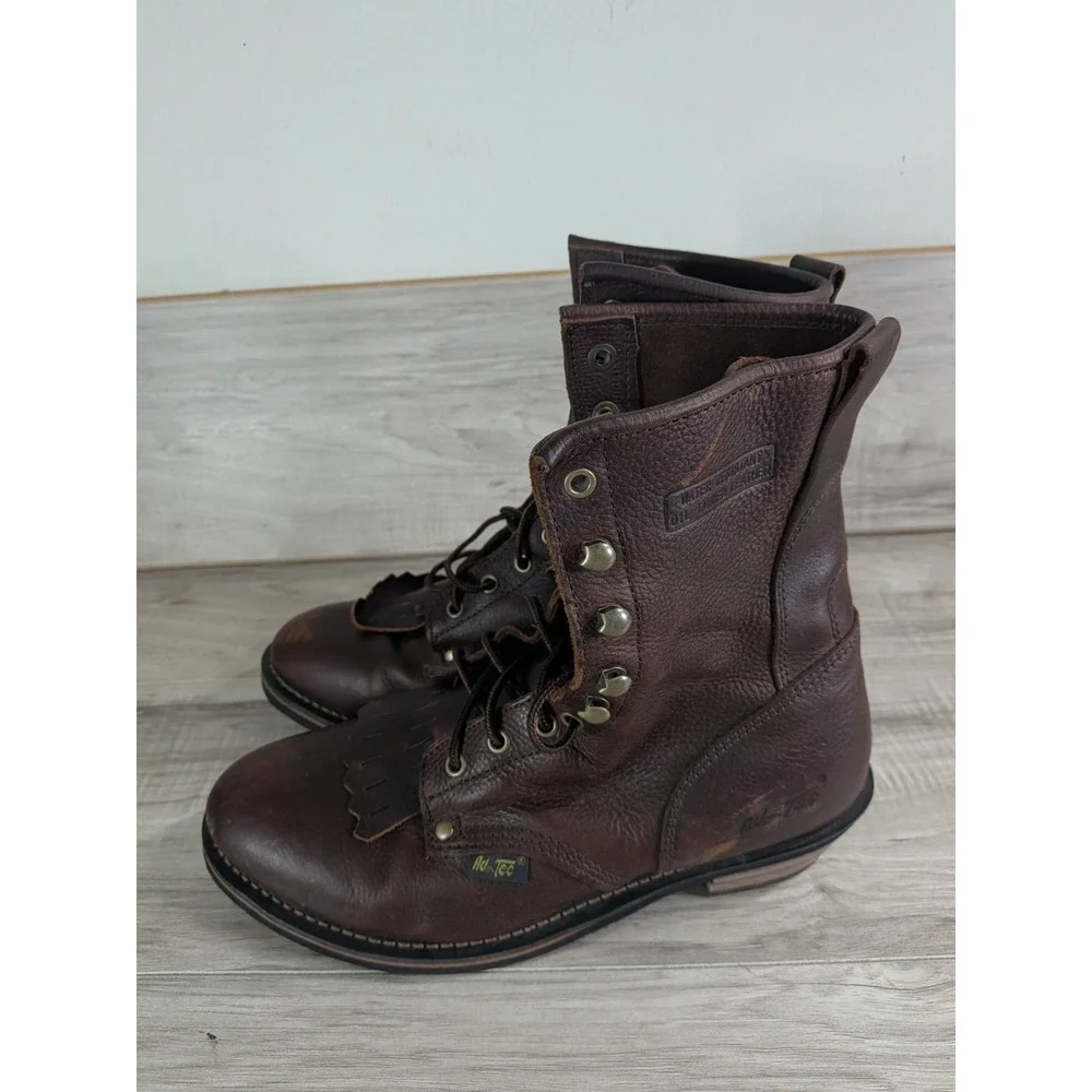 AdTec Packer Work Boot Tumble Chestnut Brown Leather 1173 Men's 11 W